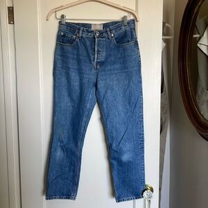 Everlane High Rise Cheeky Straight Leg Jeans